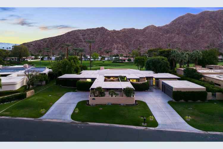 Mid Century Modern Home Eldorado Country Club Fairway Views
