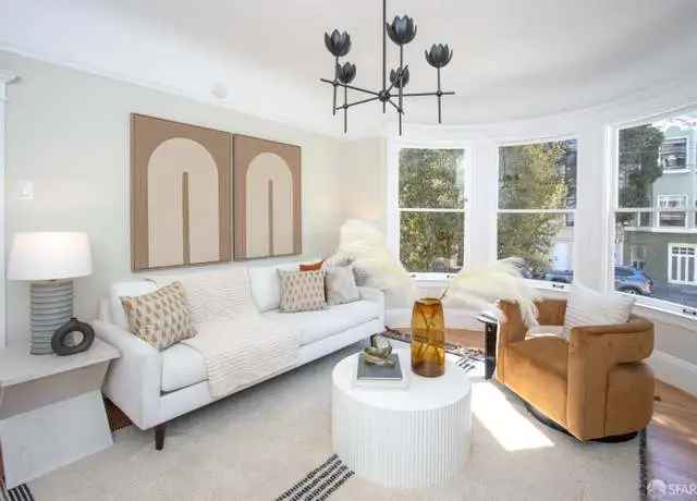 Cole Valley Condo: Updated Victorian Charm with Flexible Layout