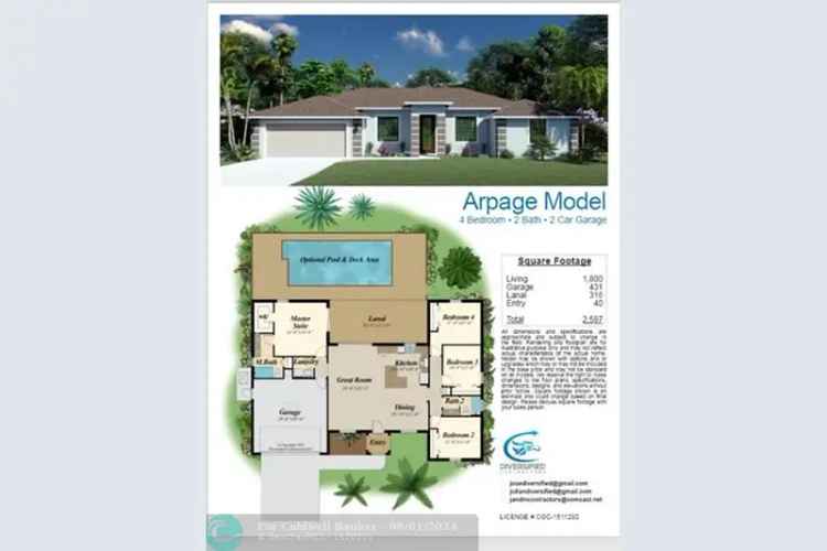 Land For Sale , 3109, Lich Street, Port Charlotte, Florida