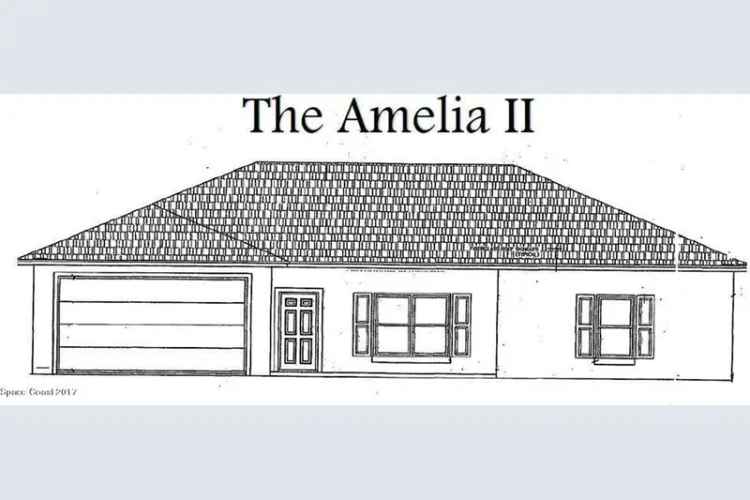 New Home Construction Amelia II Plan RV Garage Option