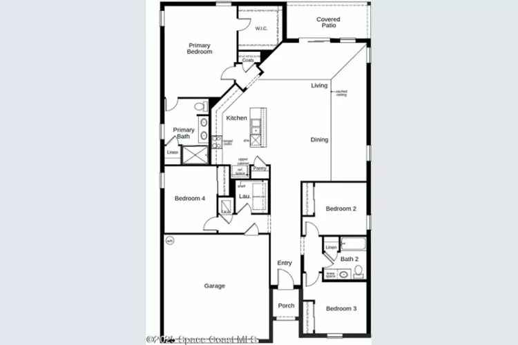 Single Story Home with Open Floor Plan and Spacious Great Room