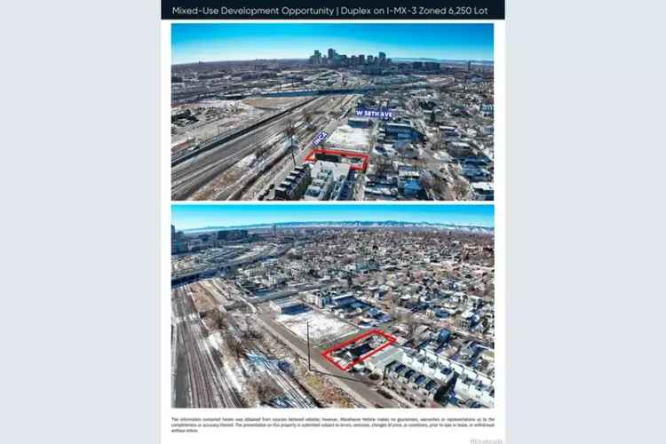 Denver Investment Opportunity 6250 SF Lot I-MX-3 Zoning