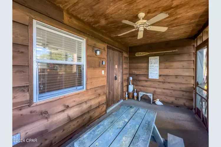 Secluded Waterfront Cabin near St Joseph Bay  1.07 Acres Rental Potential