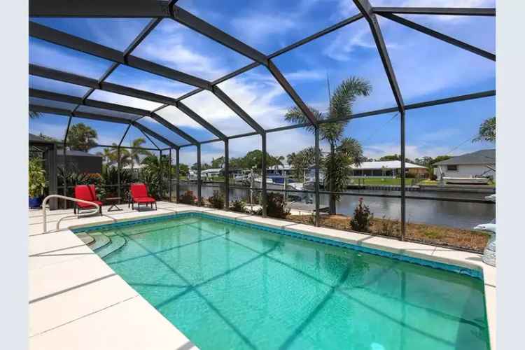 Waterfront Pool Home with Boat Lift Near Charlotte Harbor