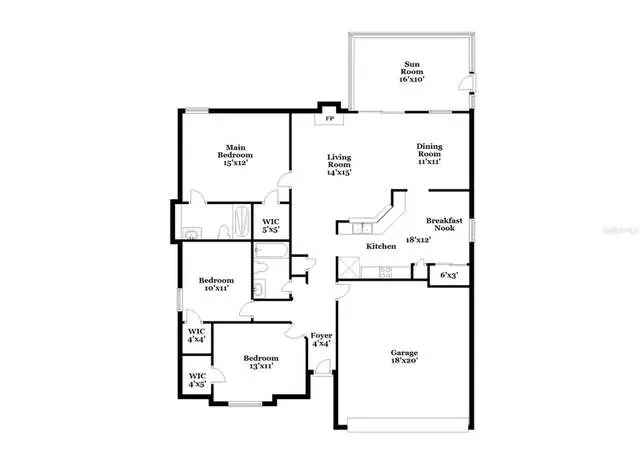 Single Story Home in Chimney Lakes Argyle Forest