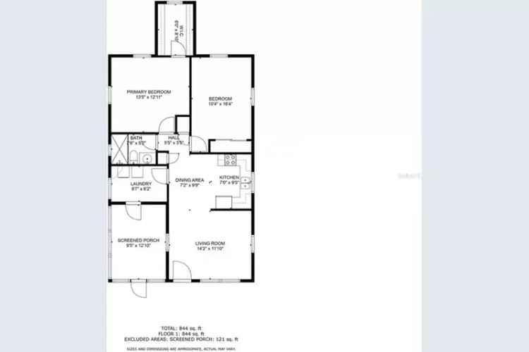 2-Bedroom 1-Bathroom Home in St Petersburg with Solar Panels