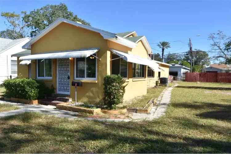 St Petersburg 2 Bed 1 Bath Home Double Lot Buildable ADU Potential
