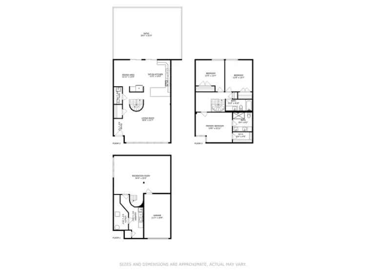 3-Bed 2.5-Bath Fee-Simple Home with Garage and Shed