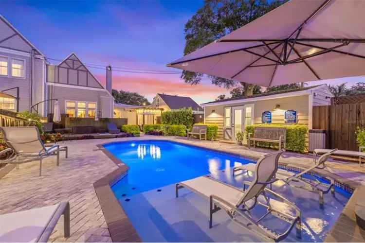 Historic Tudor Revival Bed & Breakfast - 7 Beds 8 Baths Heated Pool